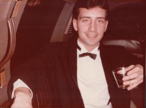 Alex in the limo, just before he started chewing on his knuckles.