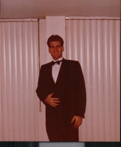 Joe Naughton, all polished and plucked.