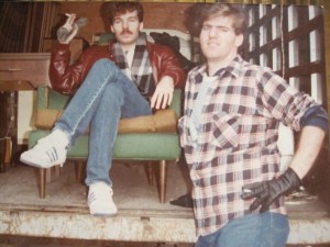 John thought we were only moving "a piece of furniture" not a full apartment.  He only had his good suede gloves with him so he supervised. 