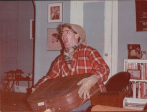 Not too thrilled with the length of the clips shown on The Golden Globes, I reenacted parts of the movie for my party guests.  