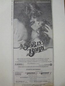 The ad for the upcoming opening day, Christmas 1976.